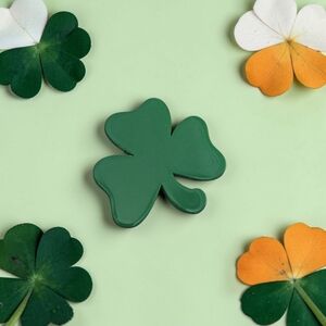 Green Shamrock Brooch
